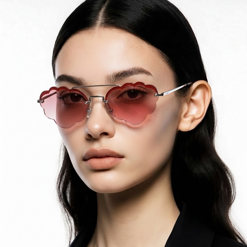💯- New Authentic MIU MIU MU57U Irregular-Frame Sunglasses